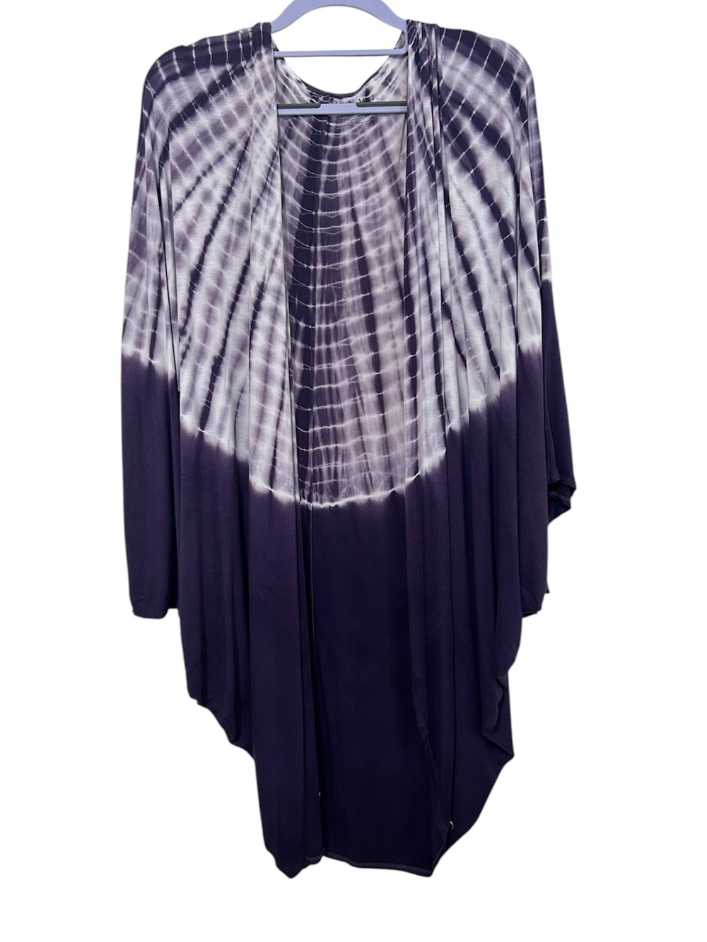 LIVI Purple Tie Dye Kimono Cardigan Wrap Plus Size 26/28